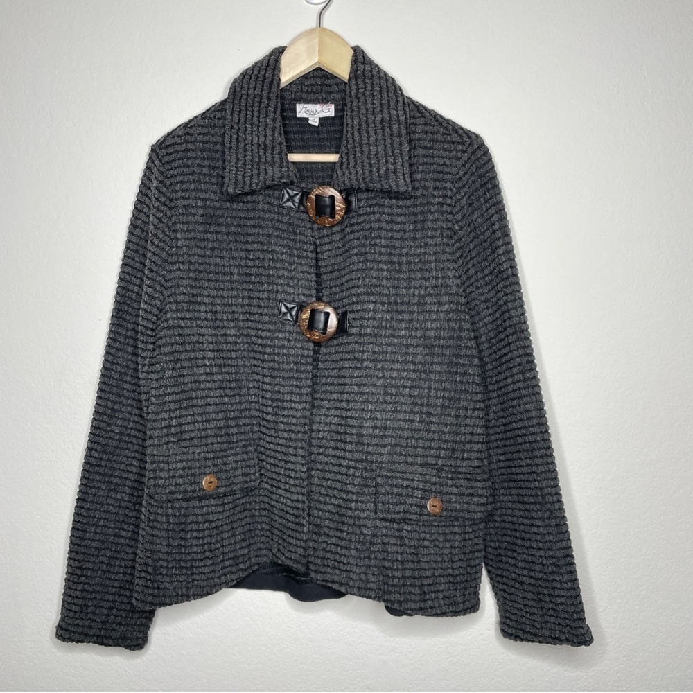 Military Style Snap Button Unique Jacket - Picture 1 of 7